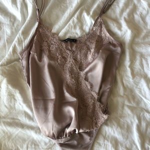 Silk & lace bodysuit